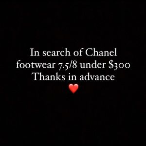 Looking for Chanel footwear